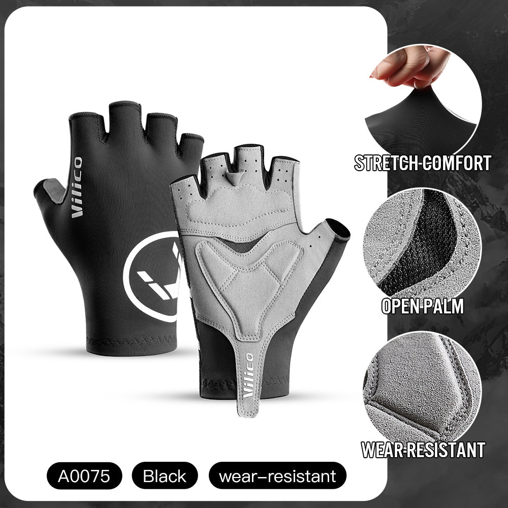 VICTGOAL fingerless bike gloves side profile