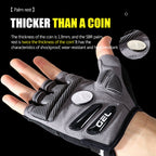 Fingerless bike gloves gel palm detail