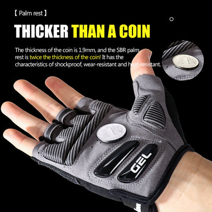Half Finger Gel Shockproof Bicycle Gloves Gloves VICTGOAL gloves pick