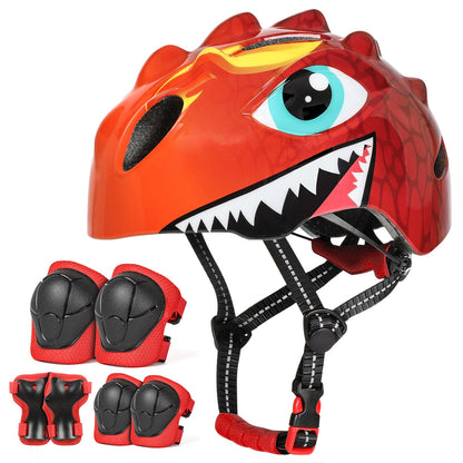 Kids Dinosaur Bike Helmet Dino Children 3-8+ Cycling Toddler Scooter Helmet Bicycle Helmets VICTGOAL helmets kidshelmets