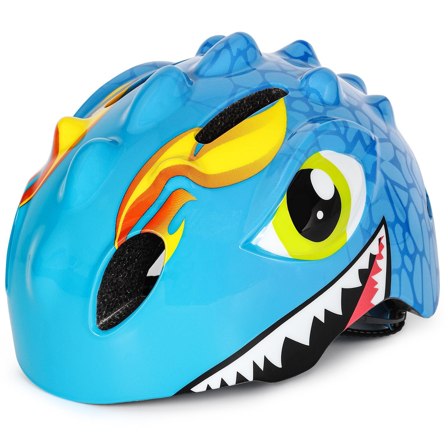 VICTGOAL dinosaur helmet front and side product view
