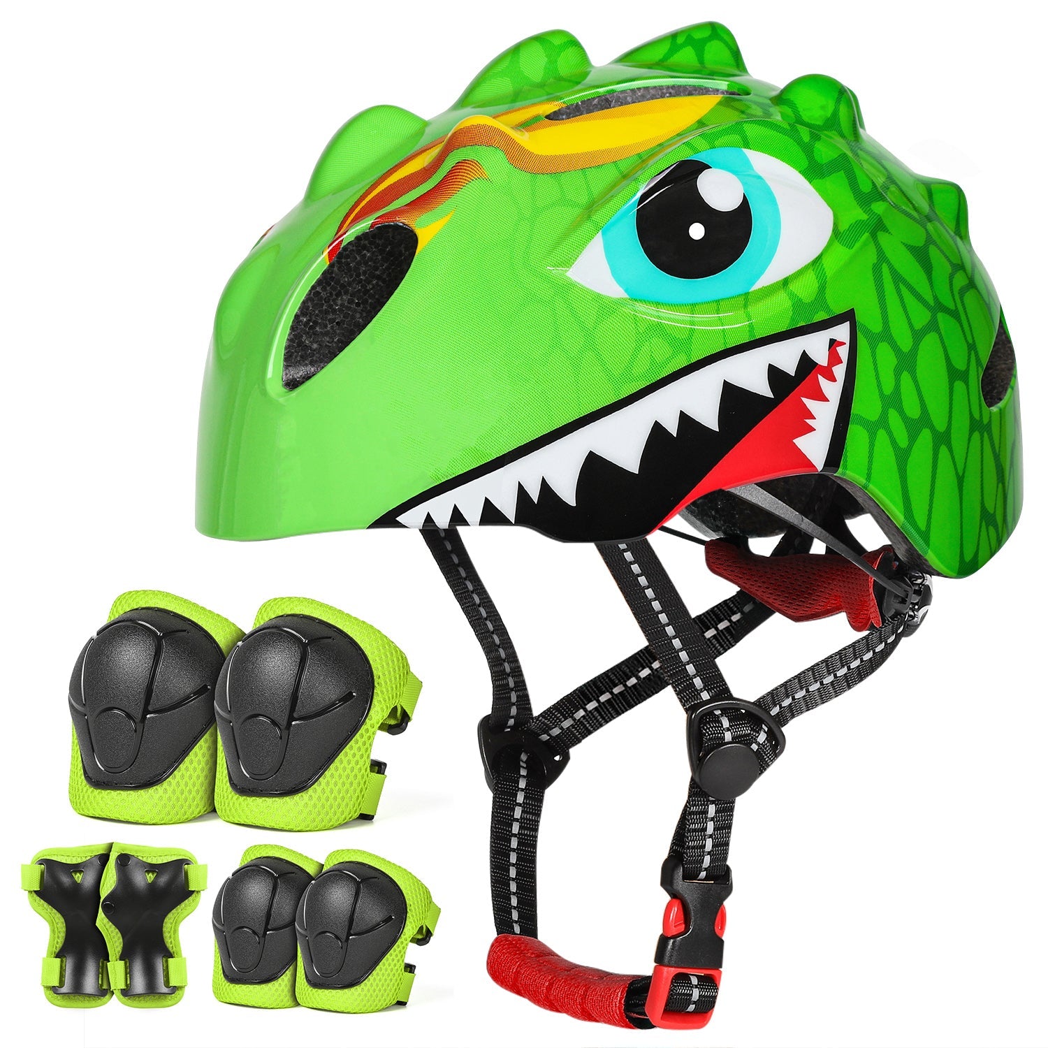 Kids Dinosaur Bike Helmet Dino Children 3-8+ Cycling Toddler