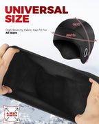 Fleece running beanie for outdoor training in cold weather