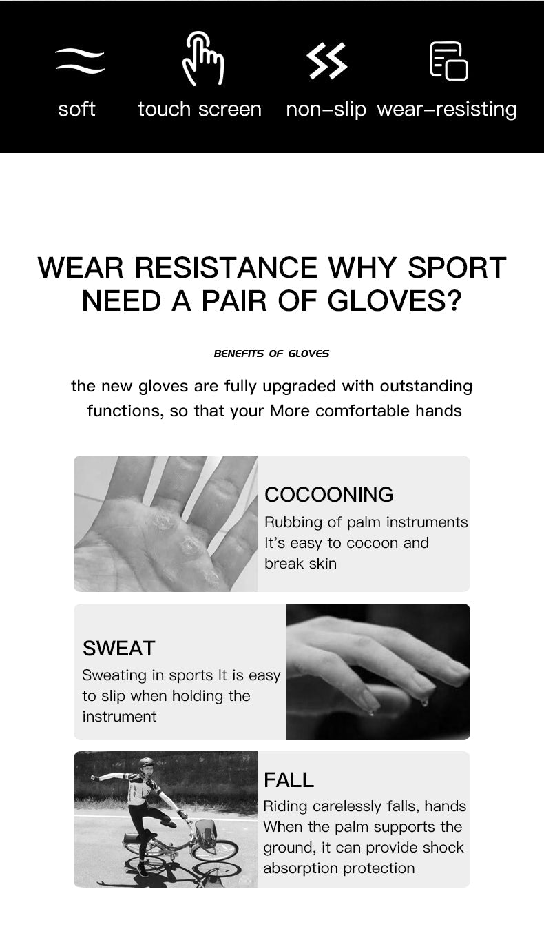 Men Women Outdoor Hiking Gloves Tacticos Luva Anti-slip Full Gloves Gloves VICTGOAL gloves