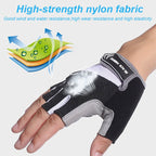 Breathable cycling gloves with palm padding and secure fit