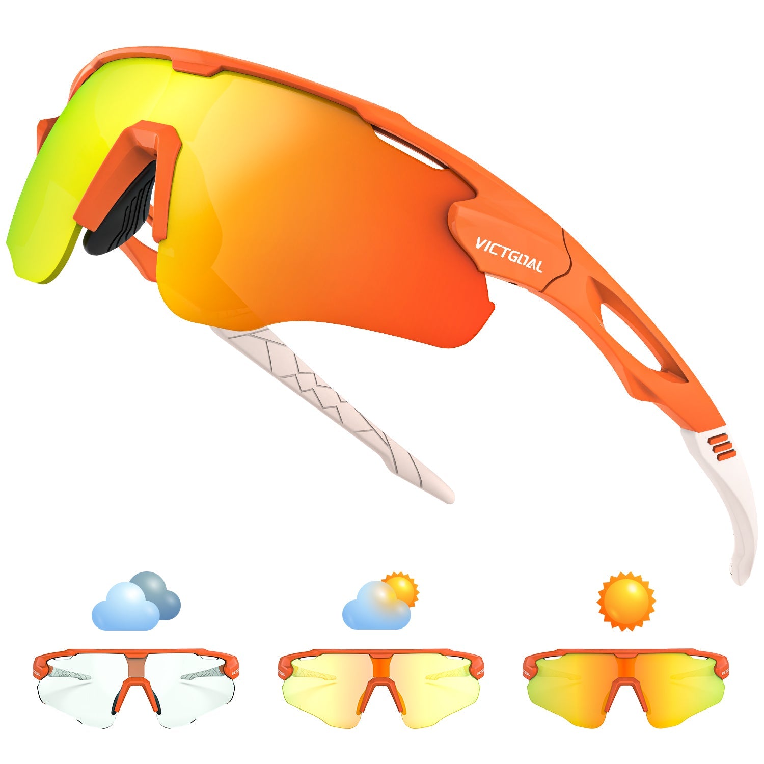 Lightweight TR90 sports glasses product view