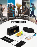Photochromic cycling glasses interchangeable lens detail