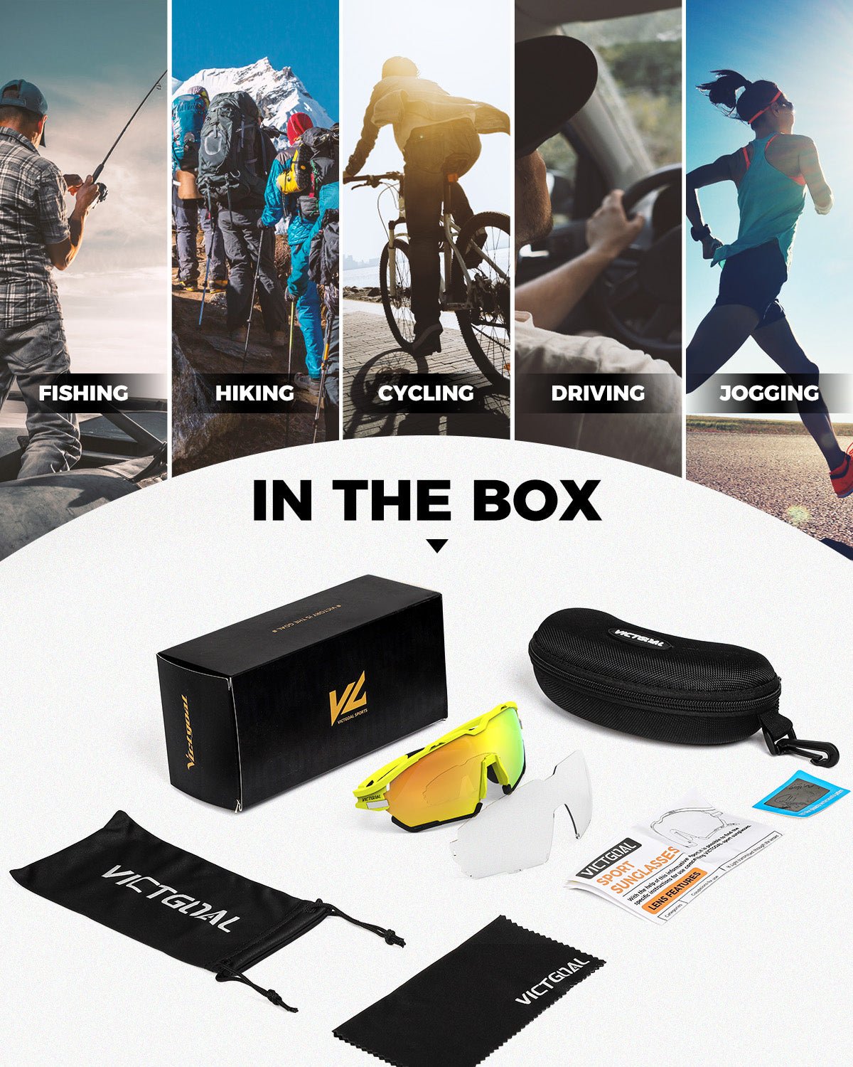 Photochromic cycling glasses interchangeable lens detail