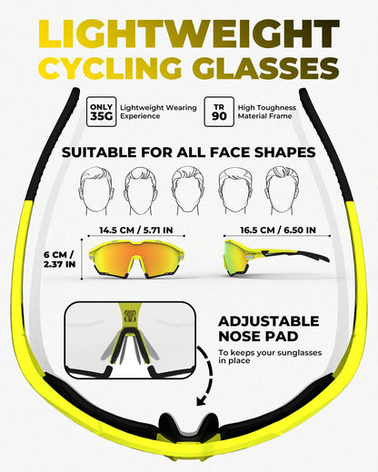 Polarized & Photochromic Cycling Glasses Men Women Running Outdoors Sports Sunglasses Goggles VICTGOAL adultshelmets eyewears helmets