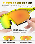 Lightweight polarized cycling glasses for road and MTB rides