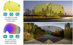 Colorful mirrored replacement bike helmet lens