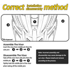 VICTGOAL visor mounting point detail