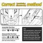 VICTGOAL bike helmet visor alternate angle