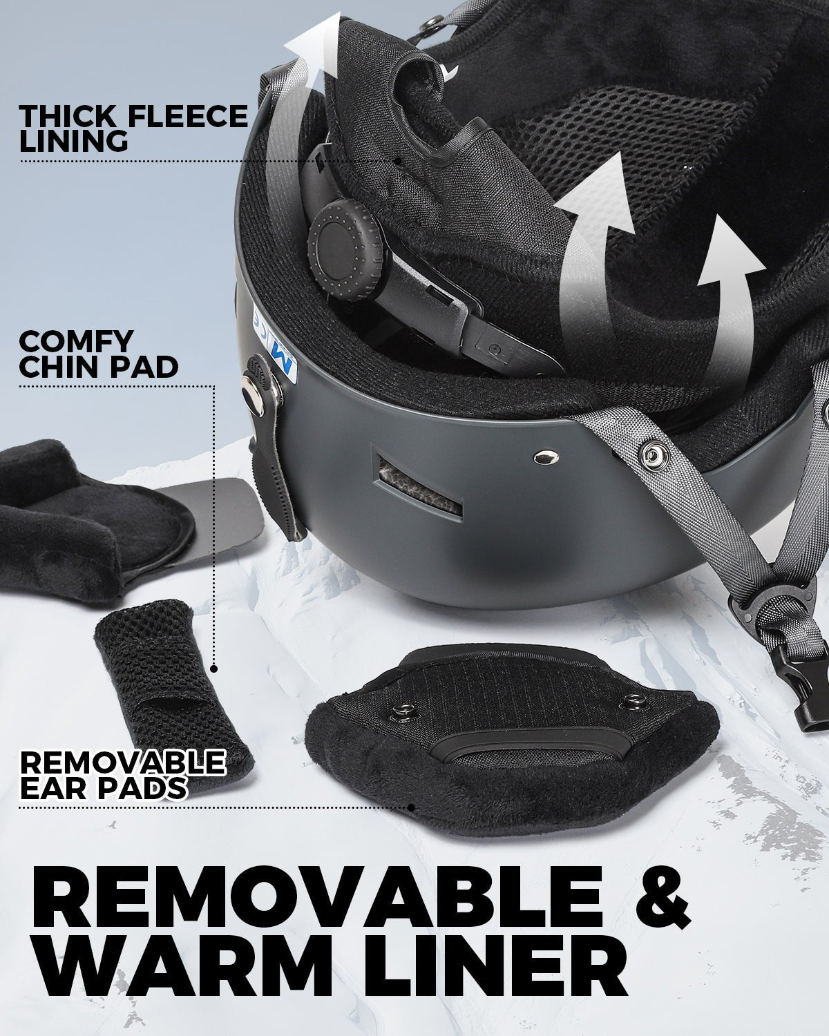 VICTGOAL ski and snowboard helmet product view