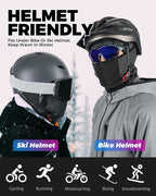 Winter face mask hood for cold-weather rides and outdoor runs