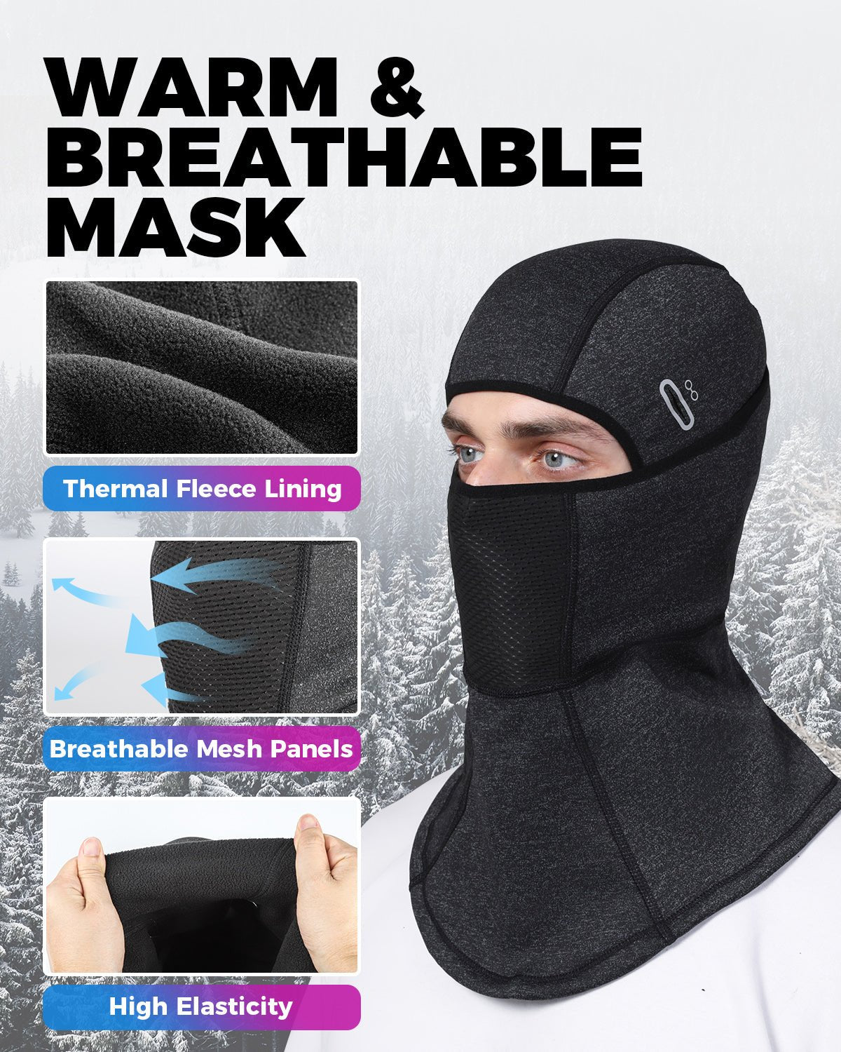 Ski Mask Winter Face Mask Cover Thermal Fleece Hood For Cycling Hiking Running Masks VICTGOAL accessories adultshelmets apparel