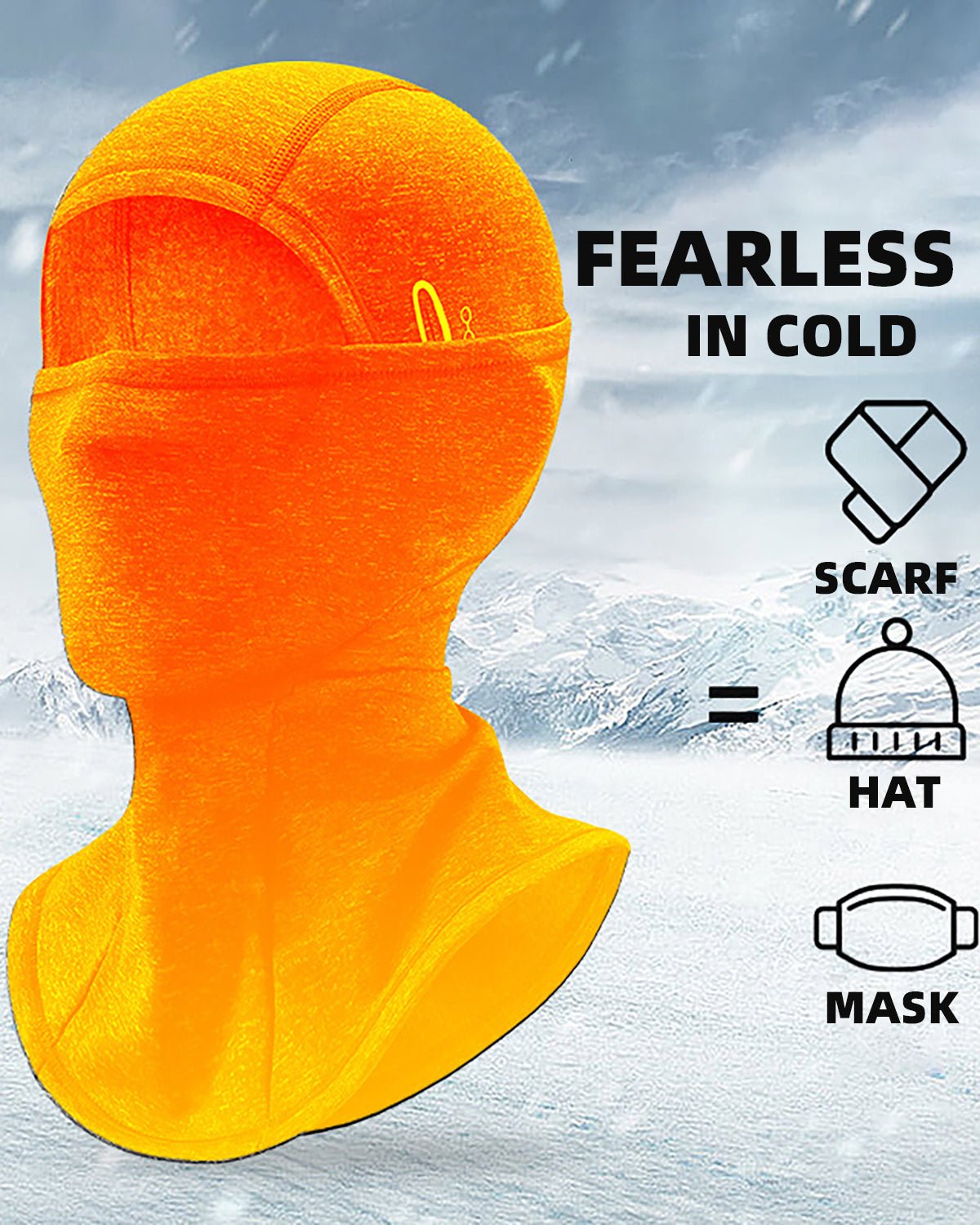 Balaclava hood for cycling, hiking, running and snow days