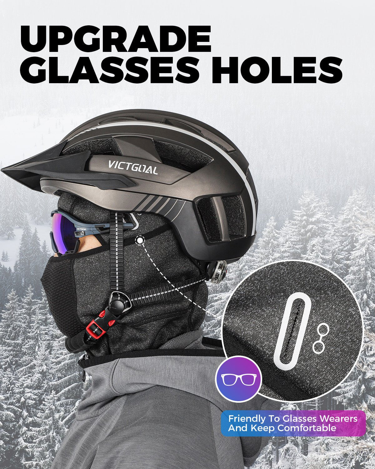 Full-cover ski mask for wind protection in low temperatures