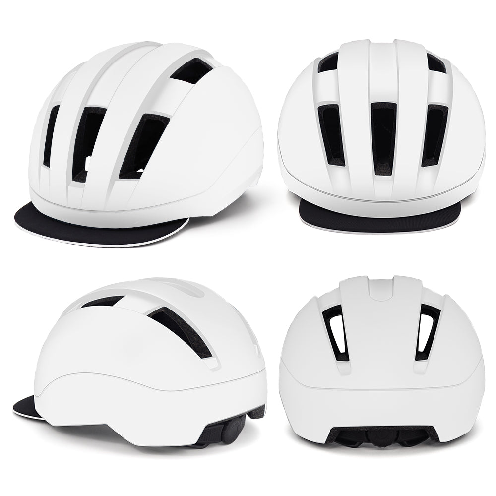 Urban Bike Helmet With Sun Visor Cap & Brim For Bike, E-bike, Scooter Adults Helmets VICTGOAL adultshelmets helmets