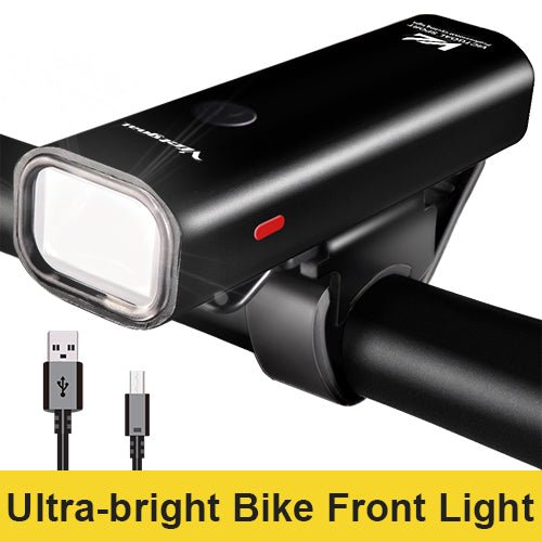 vej Kontinent Irreplaceable VICTGOAL USB Rechargeable Bike Light Set Ultrabright Front & Rear Light