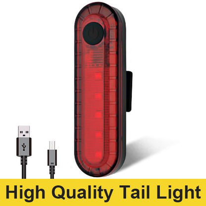 USB Rechargeable Bike Light Set Front & Rear Lights VICTGOAL lights