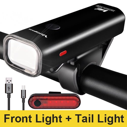 Bicycle headlight and tail light mounting set