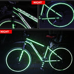 Bike reflective decal stickers for commuting and night rides