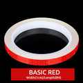Reflective bike tape roll and strip detail